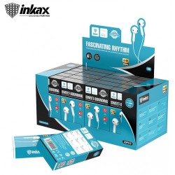 INKAX Earphone with Volume Control White (20ea/Display Box)