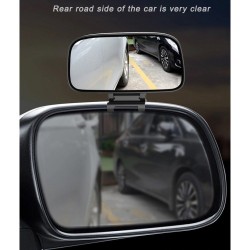 Car Blind Spot Wide Rear-View Mirror (12 x 6cm) with 3M Adhesive Tape CAS004