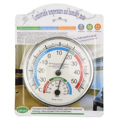 Round Thermometer with Humidity Hygromter Diameter 13cm
