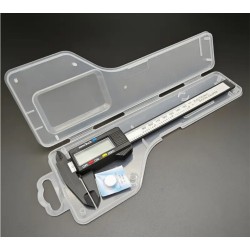 Digital Carbon Fiber Vernier Caliper Gauge 150mm with Hard Plastic Case