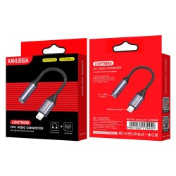 Kakusiga Lightning Male to Aux 3.5mm Female Adpator
