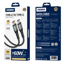JELLICO PD Charging Cable 60W 1Meter Type C to Type C