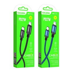 Kakusiga Fast Charging Cable 3A 2 Meter Lightning to Type C PD27W Kakusiga Fast Charging Cable 3A 2 Meter Lightning to Type C PD27W