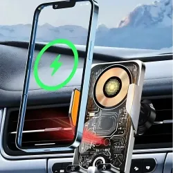 Wireless Charging 15W Mobile Phone Car Holder with Sensor-activted Open and Close