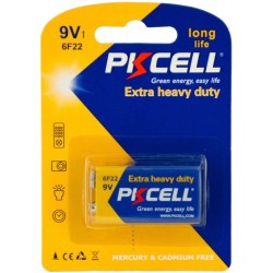 PKCELL Carbon Battery 9V 6F22 1ea/Card Duration : 240 min. (10card/pack) PKCELL Carbon Battery 9V 6F22 1ea/Card Duration : 240 min. (10card/pack)