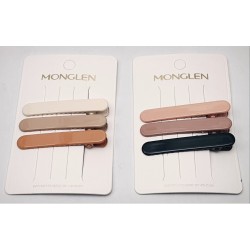 Premium Hair Clip 6cm 3 mixed color/card (Min. 6 Card) - No DC Premium Hair Clip 6cm 3 mixed color/card (Min. 6 Card) - No DC