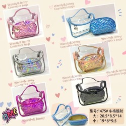 Cosmetic Bag Pattern CB2006 (2pcs/set) - (Mixed color 6 set/Pack) Cosmetic Bag Pattern CB2006 (2pcs/set) - (Mixed color 6 set/Pack)