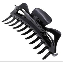 Acetate Spring Hair Claw 9cm Black (6card/Pack) Acetate Spring Hair Claw 9cm Black (6card/Pack)