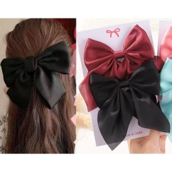 Fashion Satin Bow Small Ponytail Hair Clip (6card/2 color/Pack) Fashion Satin Bow Small Ponytail Hair Clip (6card/2 color/Pack)