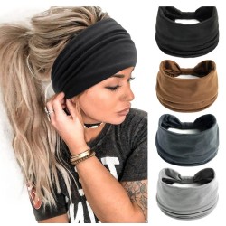 Wide Elastic Headband (12card/3 color mixed/Pack) Wide Elastic Headband (12card/3 color mixed/Pack)