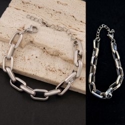 316L Stainless Steel Cuban Chain Bracelet 19cm+5cm For Women and Men 316L Stainless Steel Cuban Chain Bracelet 19cm+5cm For Women and Men