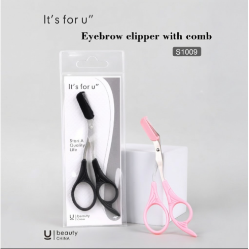 Lesha Eyebrow Brush Scissors (12ea/Pack)