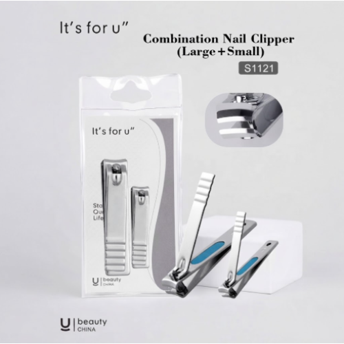 Lesha Stainless Steel Nail Trimmer 2 pcs (12ea/Pack)
