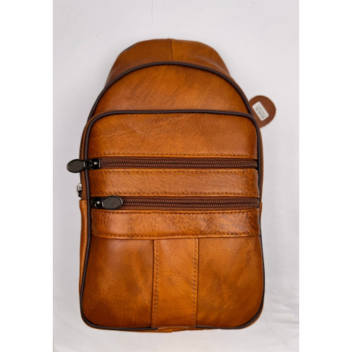 Men's Leather Brown Chest Bag Male Shoulder Bags Multi-pocket Crossbody bags (29x16.5x7.5cm) Men's Leather Brown Chest Bag Male Shoulder Bags Multi-pocket Crossbody bags (29x16.5x7.5cm)