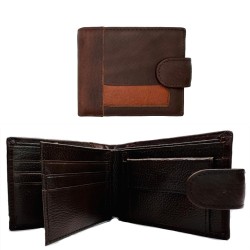Genuine Leather Dark Brown Mans Wallet Genuine Leather Dark Brown Mans Wallet