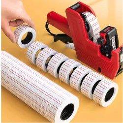 Price Label White with Red Line 21mmx12mm 500 Label (10roll/pack) - No DC Price Label White with Red Line 21mmx12mm 500 Label (10roll/pack) - No DC