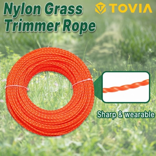 Lawn Mower Trimmer Line Spiral Shape Thickness 2.4mm Length 15meter Lawn Mower Trimmer Line Spiral Shape Thickness 2.4mm Length 15meter