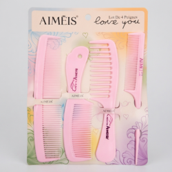 Professional Salon Quality Hair Comb 4pcs/card (12card/Pack)