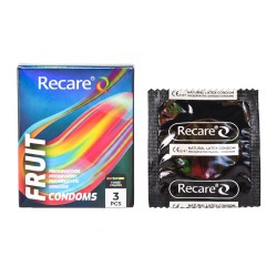 Recare - Natural Latex Color Fruit Flavor Condom 3pcs/pack (12 Pack /Pack) - NZ/AU Health Organization Regsitered