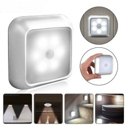 6 LED Night Light PIR Auto Motion Sensor Operated with 3 AAA Battery 6 LED Night Light PIR Auto Motion Sensor Operated with 3 AAA Battery