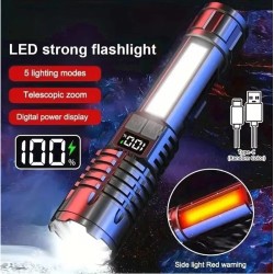LED Flashlight with Rechargeable Battery 15.5cm Long LED Flashlight with Rechargeable Battery 15.5cm Long