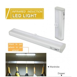 Infrared Sensor Activated Cool Light with USB Charging Battery 10 LED Length 20cm Infrared Sensor Activated Cool Light with USB Charging Battery 10 LED Length 20cm