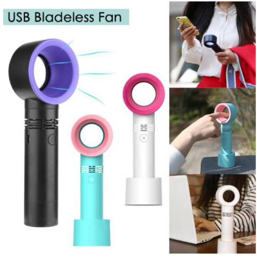 Mini Fan Bladeless USB Rechargeable with 3 speed ZER09 Mini Fan Bladeless USB Rechargeable with 3 speed ZER09