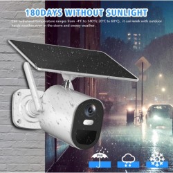 Ultra-Long Standby Outdoor Solar IP Wireless Camera 1080P with Solar Panel Rechargeable Battery 2ea and with PIR Motion Alarm Two Way Audio Ultra-Long Standby Outdoor Solar IP Wireless Camera 1080P with Solar Panel Rechargeable Battery 2ea and with PIR Motion Alarm Two Way Audio