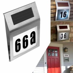 Outdoor Waterproof LED Solar Lighting House Number Sign (18 x20 cm) Outdoor Waterproof LED Solar Lighting House Number Sign (18 x20 cm)
